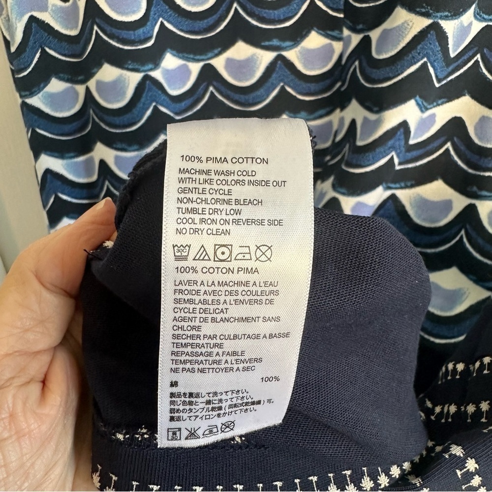 Tommy Bahama Women's Making Waves Pima Cotton T-Shirt Dress EUC - Picture 5 of 6